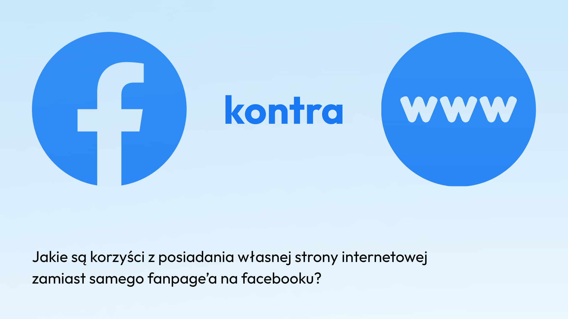 Facebook Page vs Własna strona www dla lokalnej firmy w Myślenicach